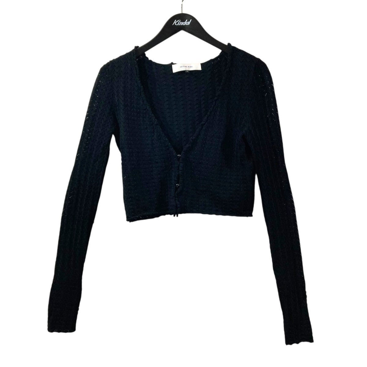 LE CIEL BLEU Eyelet Pattern Knit Cardiganカーディガン26A61307 古着・中古-1枚目のアイテム画像