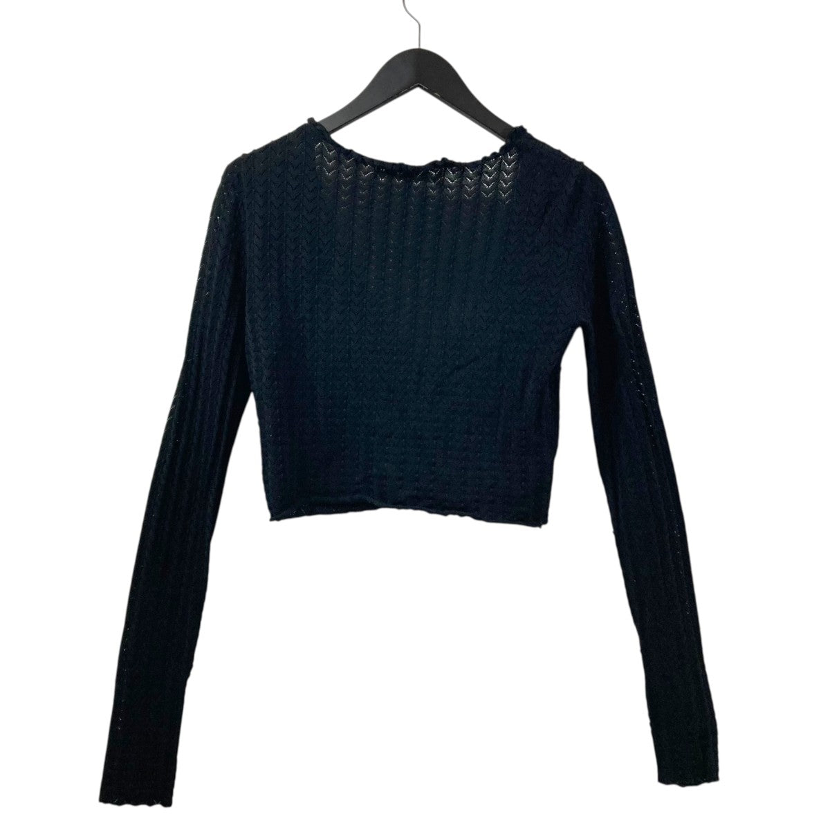 LE CIEL BLEU Eyelet Pattern Knit Cardiganカーディガン26A61307 古着・中古-2枚目のアイテム画像