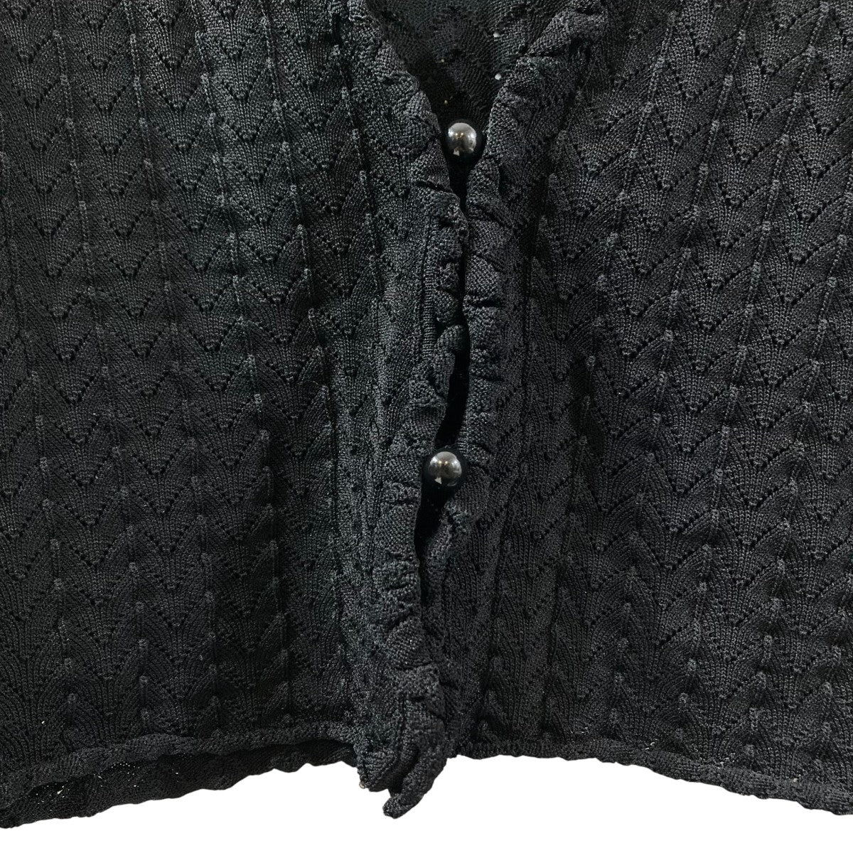LE CIEL BLEU Eyelet Pattern Knit Cardiganカーディガン26A61307 古着・中古-5枚目のアイテム画像