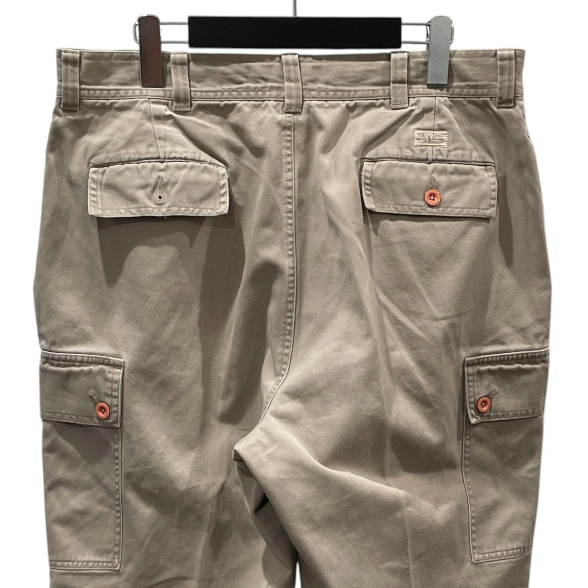 POLO by Ralph Laurenリネン混カーゴ32/30 ベージュ チノ POLO RALPH LAUREN(ポロラルフローレン) 90s チノカーゴパンツ