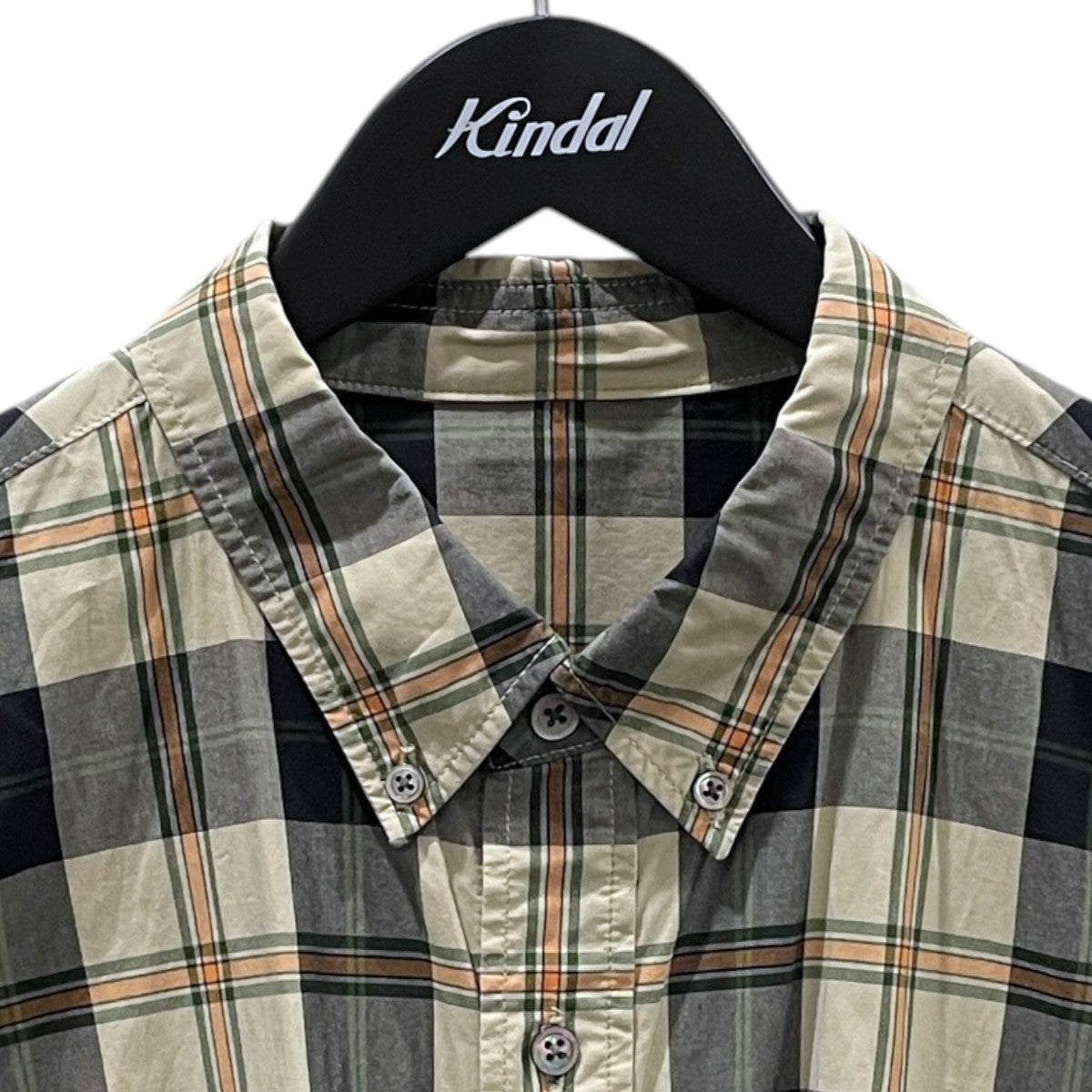 21SS マドラスチェック柄長袖ボタンダウンシャツ UTILITY MADRAS B．D SHIRT ユーティリティ マドラス ボタンダウンシャツ FSW-21-SH_05