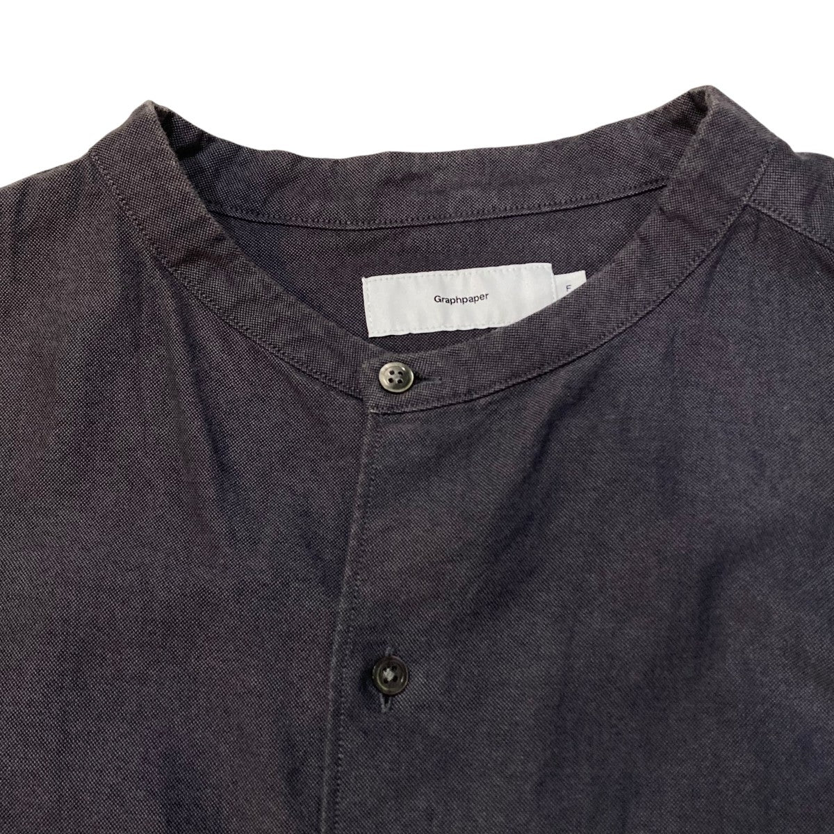 Oxford Oversized Band Collar ShirtバンドカラーシャツGM201-50111B