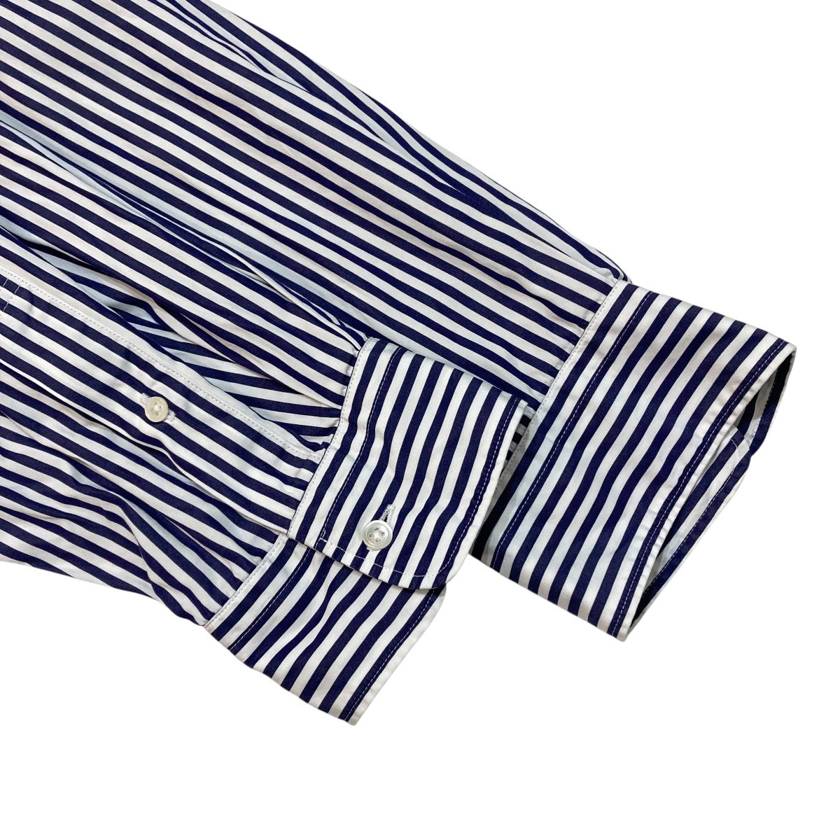 Graphpaper Oversized Band Collar ShirtストライプバンドカラーシャツGM214-50036 古着・中古-4枚目のアイテム画像