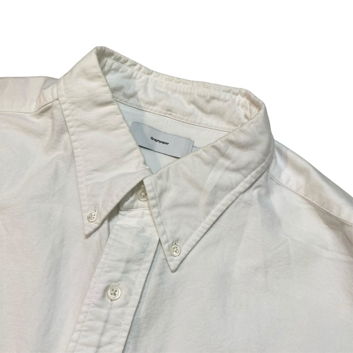 Graphpaper Oxford Oversized S S B．D Shirtオーバーサイズボタンダウン半袖シャツGM211-50623B 古着・中古-3枚目のアイテム画像