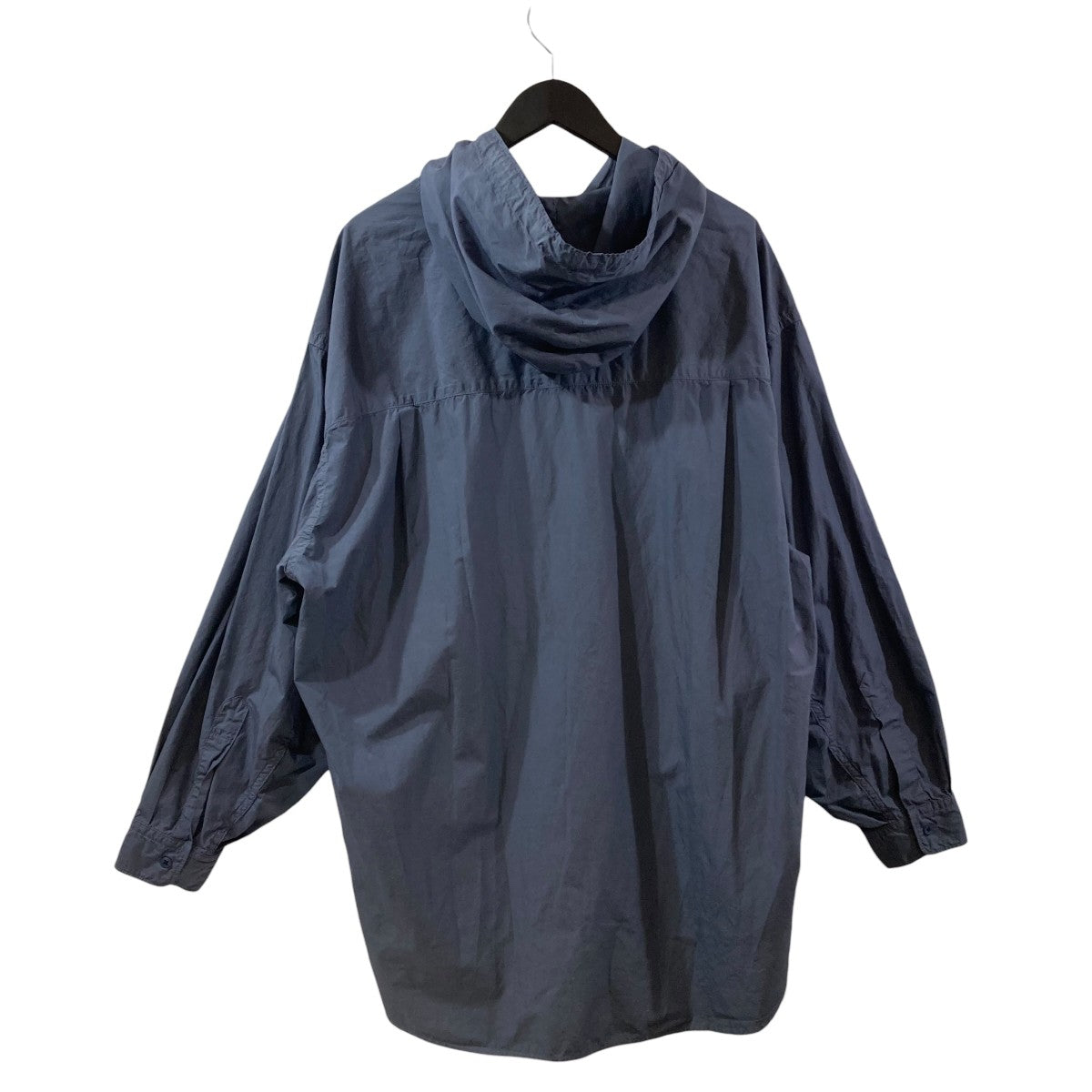 Graphpaper Garment Dyed Suvin Typewriter Oversized Hooded Shirt長袖シャツGM233-50073 古着・中古-2枚目のアイテム画像