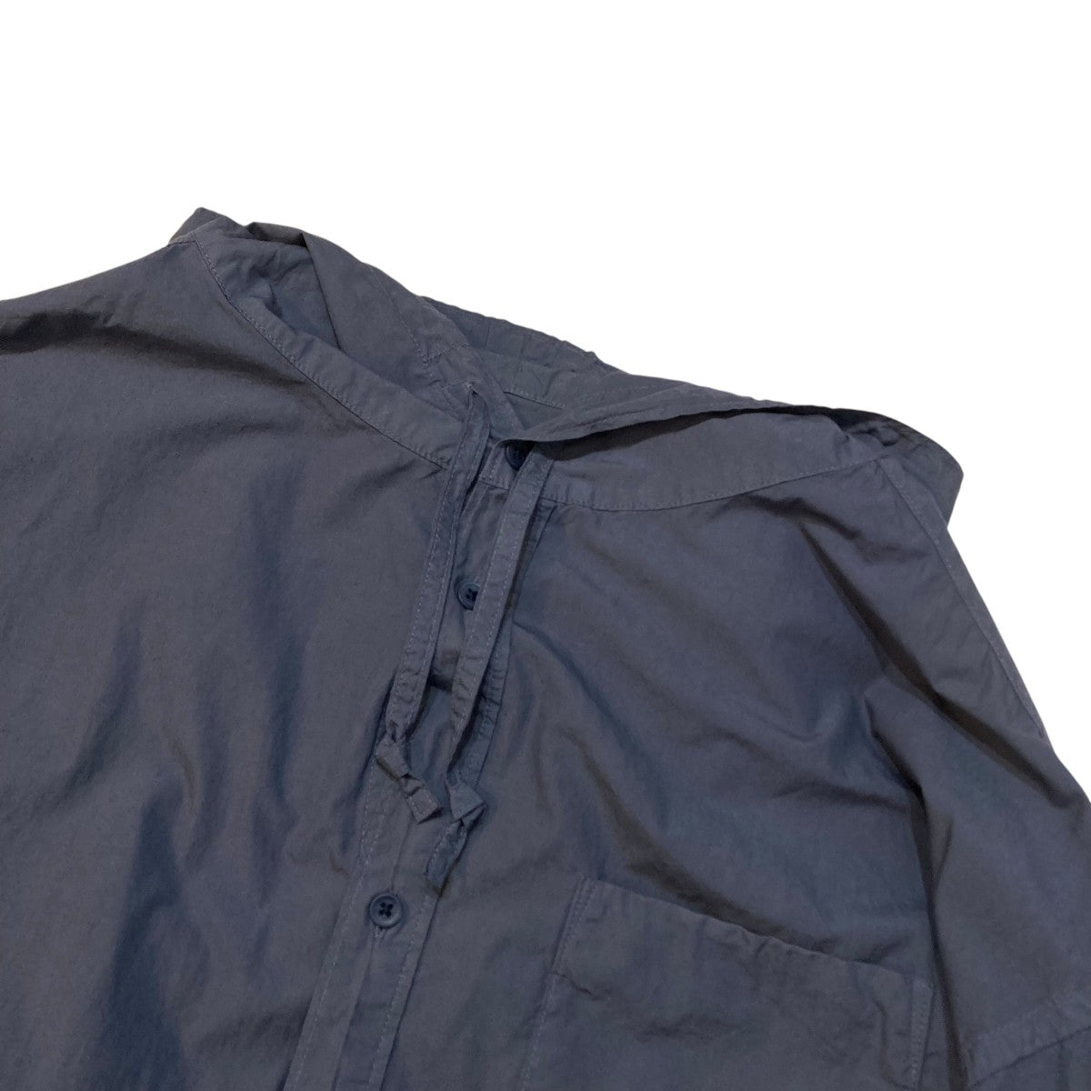 Graphpaper Garment Dyed Suvin Typewriter Oversized Hooded Shirt長袖シャツGM233-50073 古着・中古-3枚目のアイテム画像