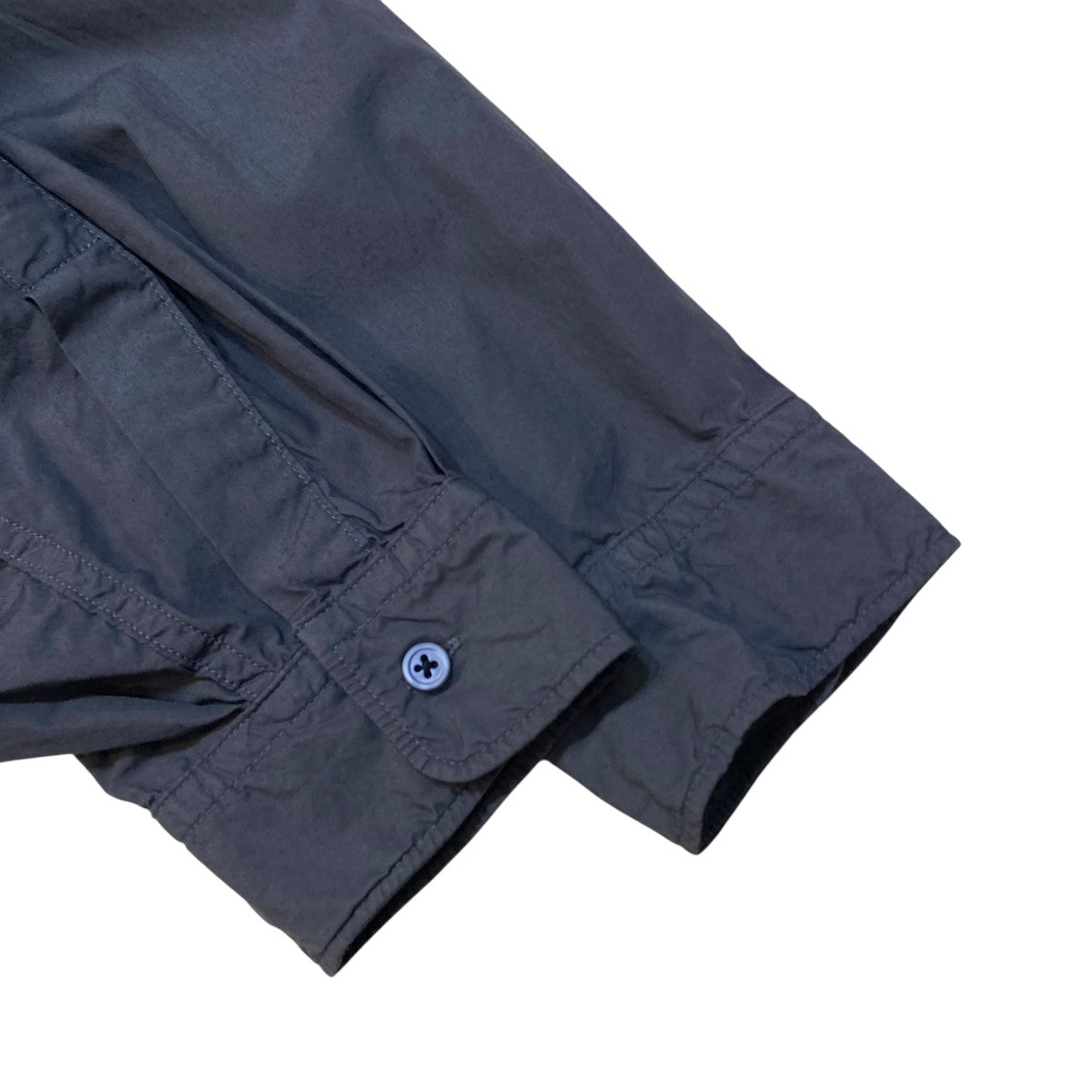 Graphpaper Garment Dyed Suvin Typewriter Oversized Hooded Shirt長袖シャツGM233-50073 古着・中古-4枚目のアイテム画像