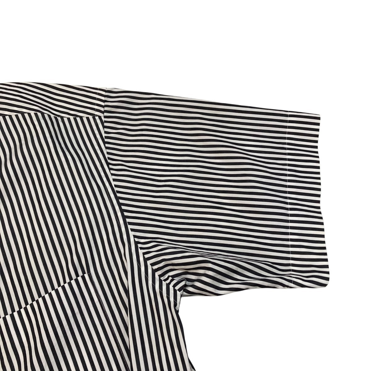 Graphpaper Oversized Regular Collar Shirtストライプ半袖シャツGM212-50263 古着・中古-4枚目のアイテム画像