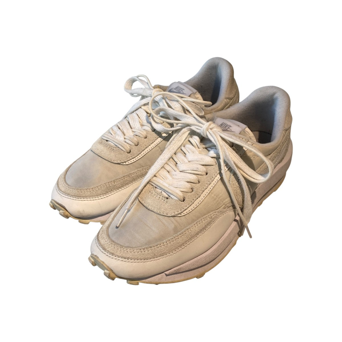 NIKE×sacai LDV Waffle Triple WhiteスニーカーBV0073-101 古着・中古-1枚目のアイテム画像