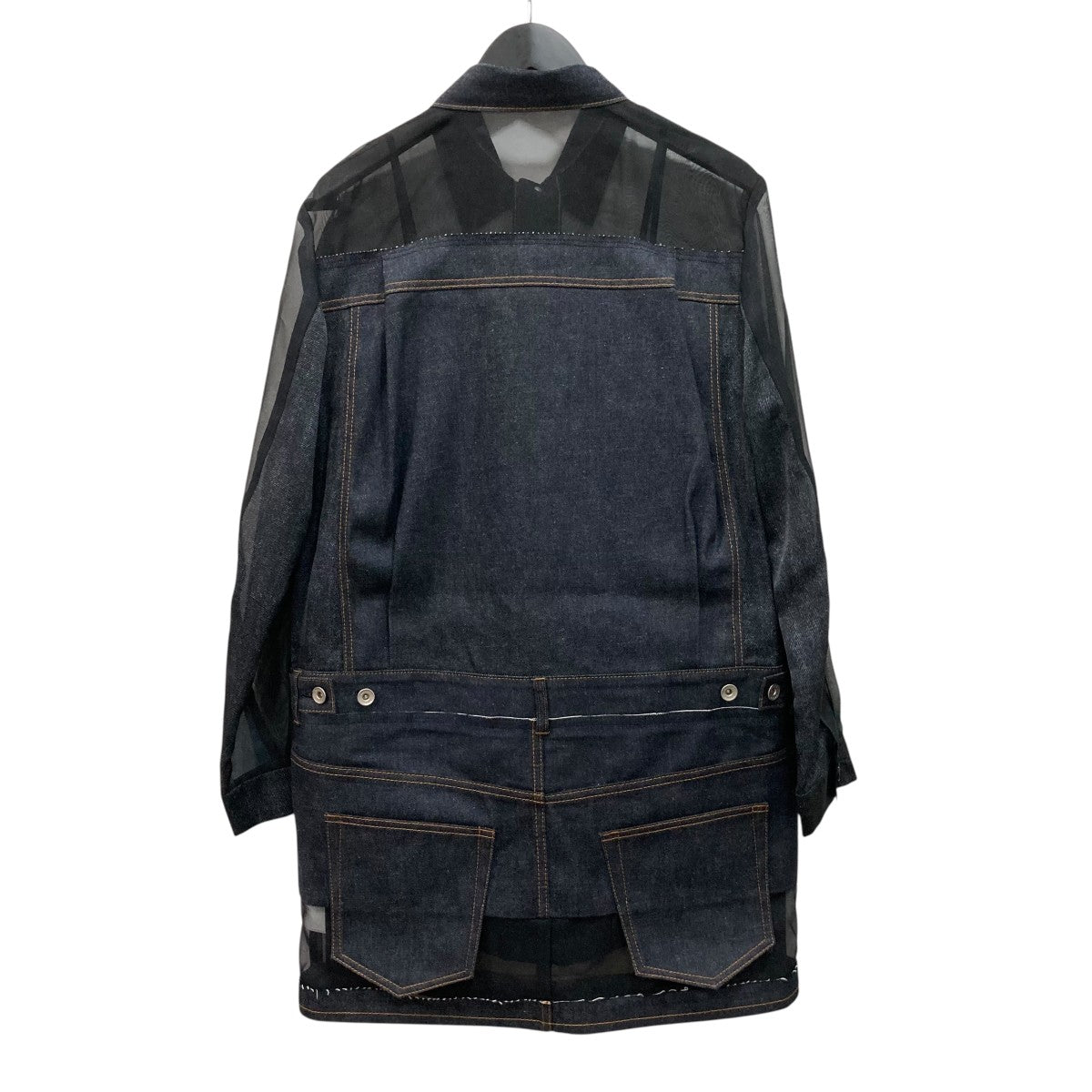 Denim Mix Dress Indigo半袖デニムワンピース2507713