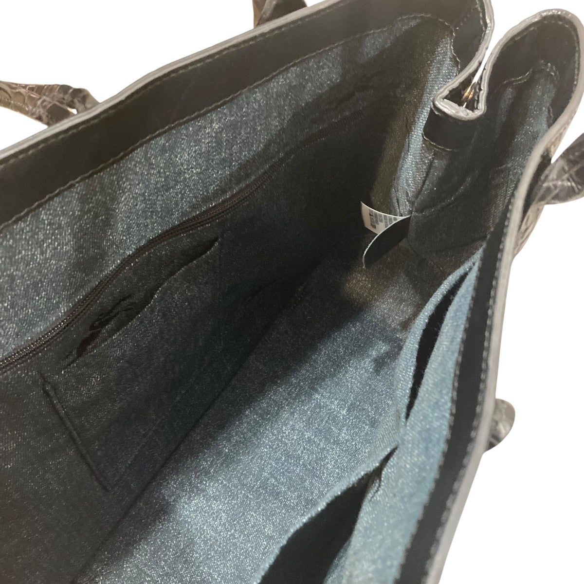 LONGCHAMP クロコ型押し ハンドバッグハンドバッグ 古着・中古-5枚目のアイテム画像