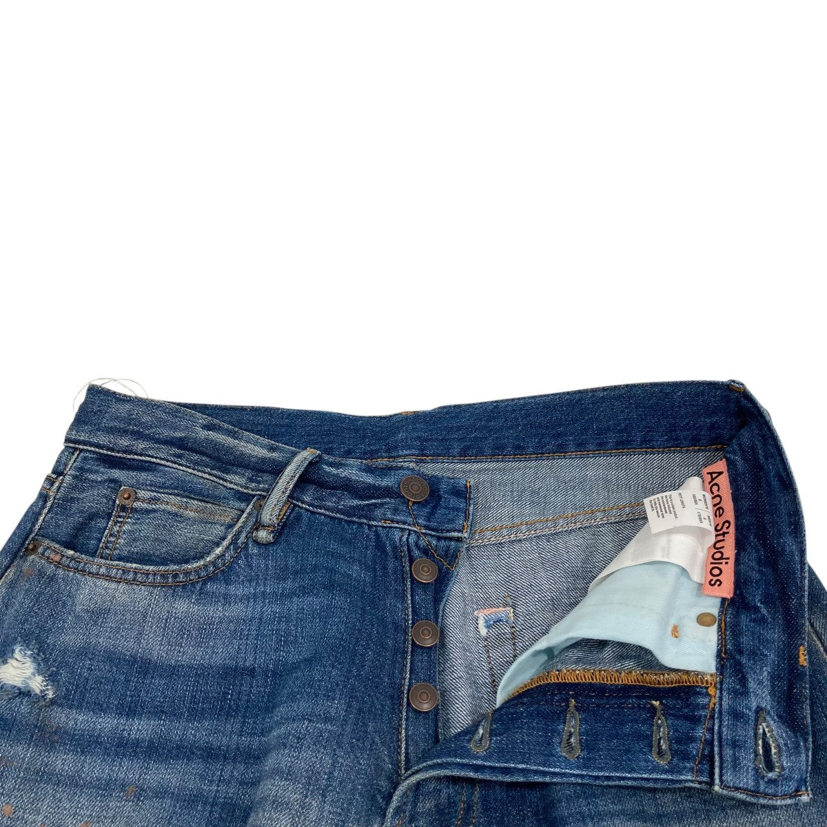 ACNE STUDIOS 1981 U MID BLUE TRAFALGARデニムパンツC00114 古着・中古-3枚目のアイテム画像