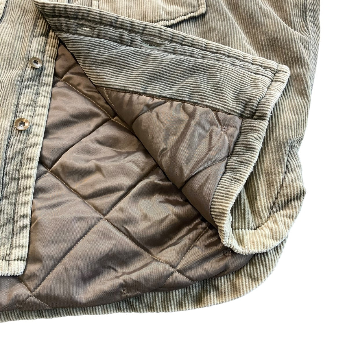 Maison MIHARA YASUHIRO Distressed Corduroy Puffer ShirtコーデュロイジャケットA15SH035 古着・中古-4枚目のアイテム画像