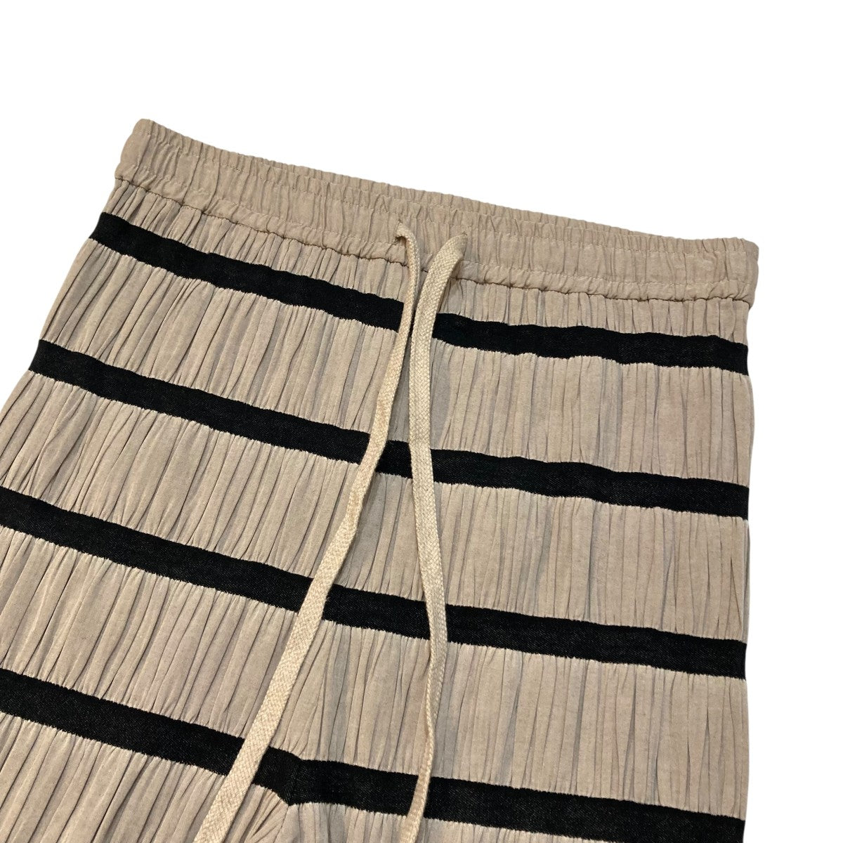 pelleq Shirring striped trousersイージーパンツPT0605-WS21 古着・中古-3枚目のアイテム画像