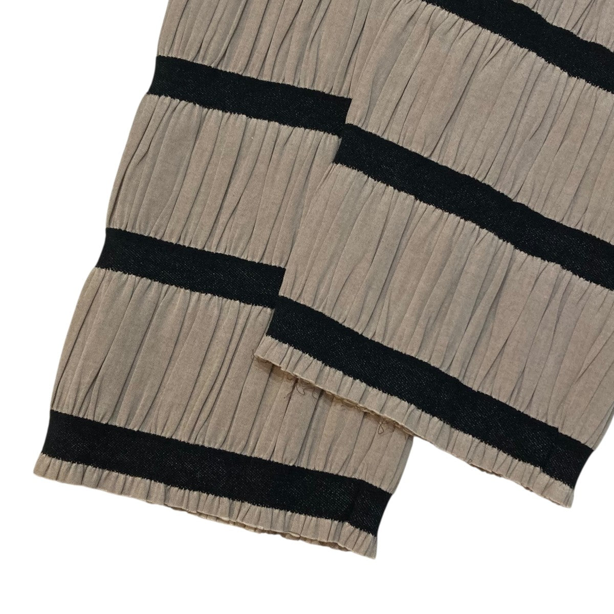 pelleq Shirring striped trousersイージーパンツPT0605-WS21 古着・中古-4枚目のアイテム画像