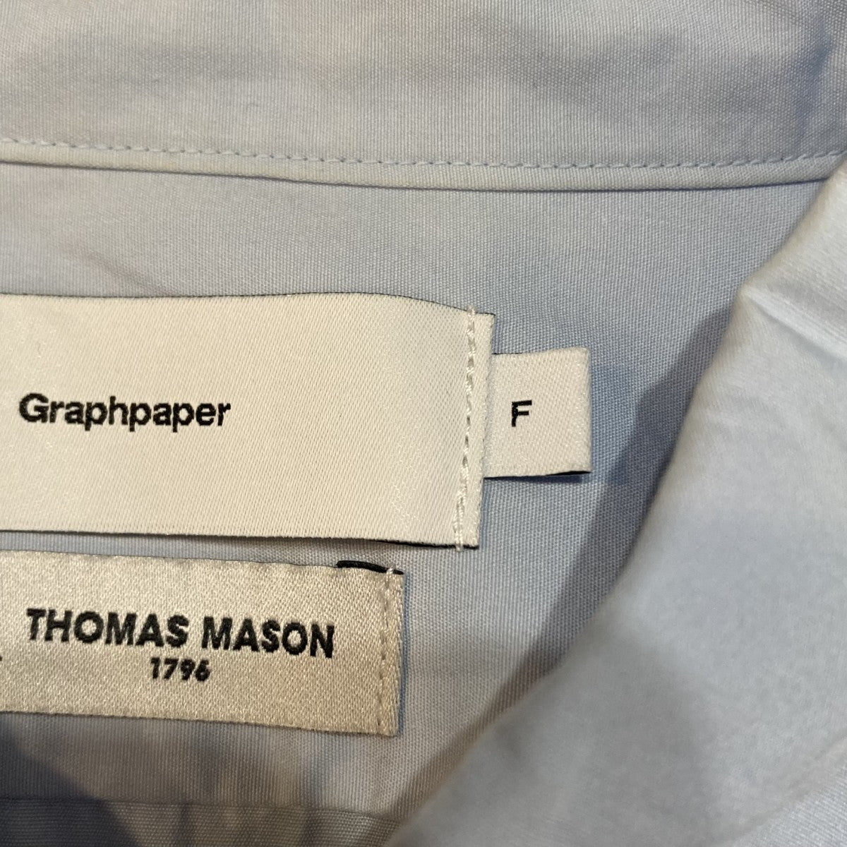 Graphpaper×THOMAS MASON Regular Collar Shirtレギュラーカラー長袖
