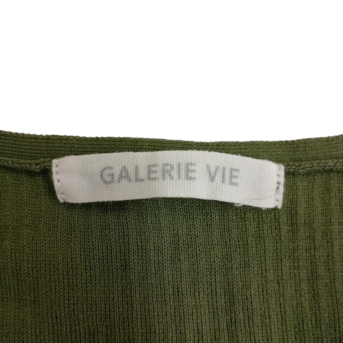 GALERIE VIE ギザコットンリブ Vネックニットベスト23-02-31-02312 古着・中古-3枚目のアイテム画像