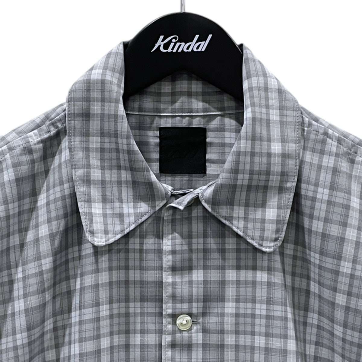 26SS チェック柄シャツ TECH SPORTS OPEN COLLAR SHIRT L／S GREN PLAID BE-82026