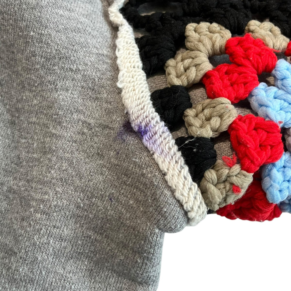 CROCHET SLEEVE SWEATトレーナーDC-AW24-CU-01