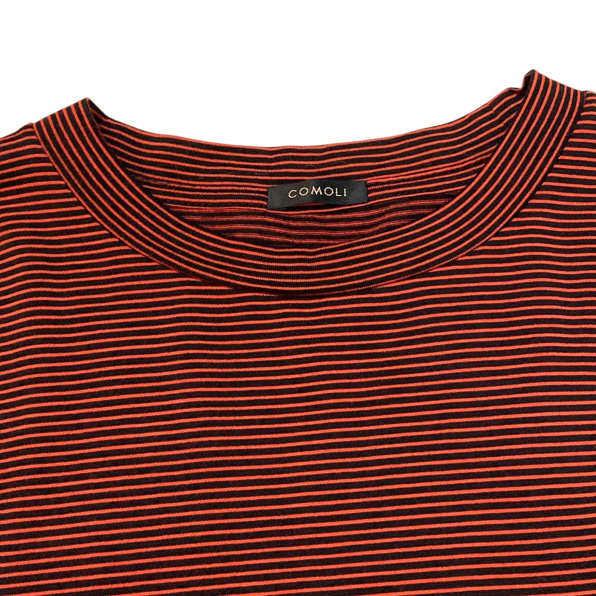 COMOLI(コモリ) サマーウール天竺ボーダーTシャツボーダーボーダーT