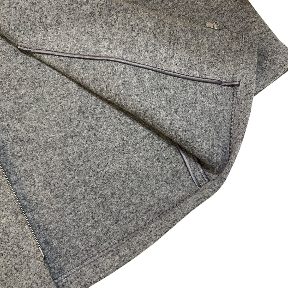 WOOL LING YARN MILLED JERSEY ZIP BLOUSONジップブルゾンA21AB01AT