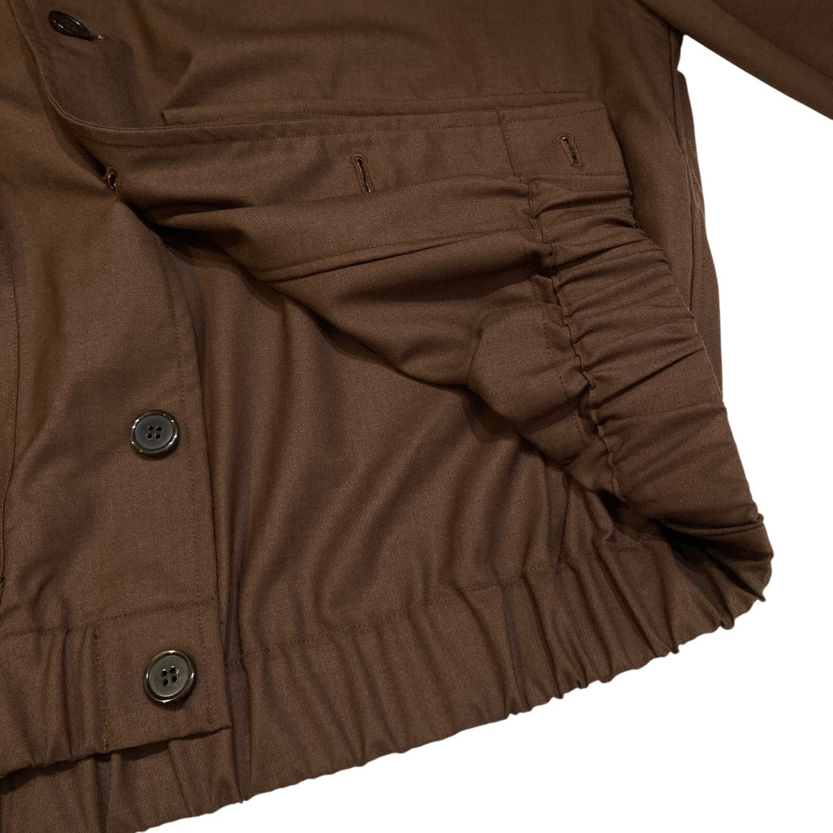 FLIGHT JACKET ORGANIC WOOL TROPICALブルゾンA20A-04BL01C