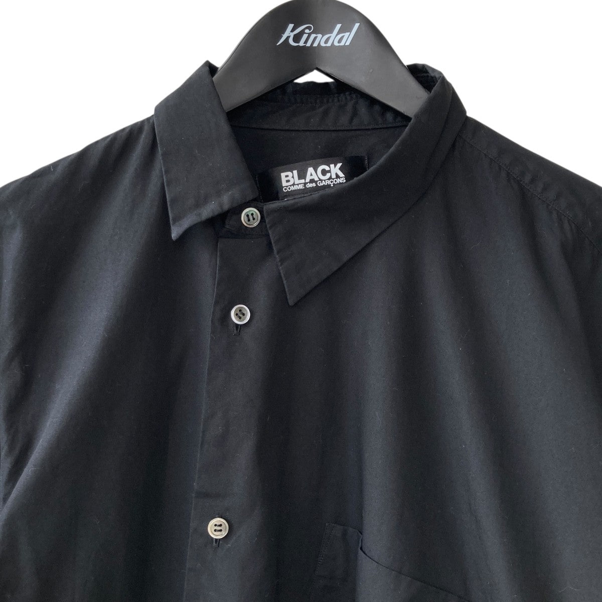 BLACK COMME des GARCONS 22AWアシンメトリー 長袖シャツ1J-B012 古着・中古-3枚目のアイテム画像