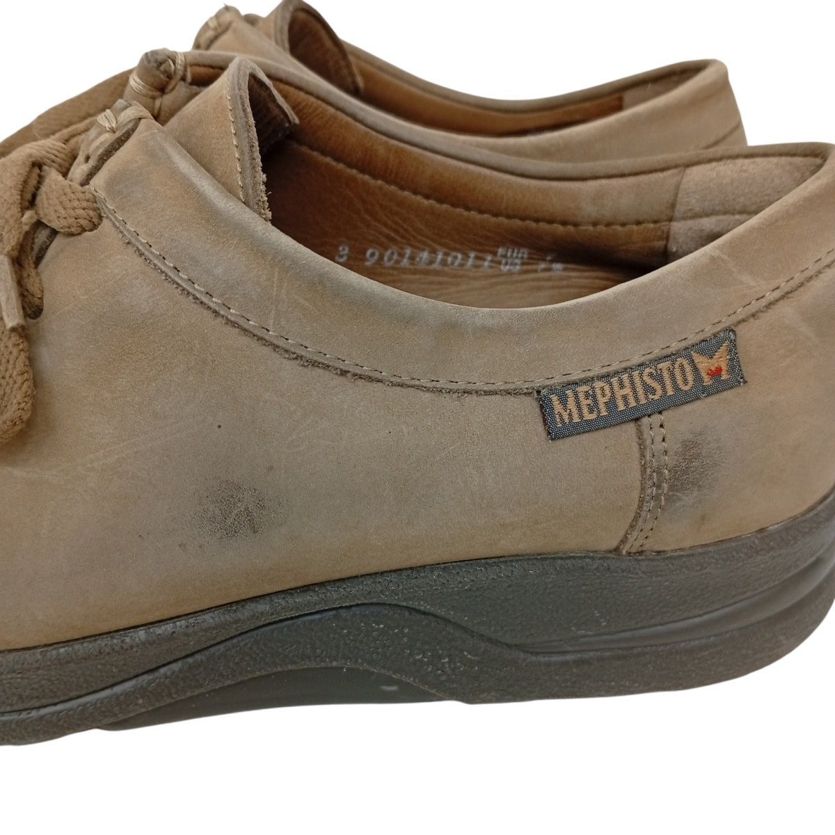 MEPHISTO(メフィスト) レザースニーカー90141011 90141011 ベージュ