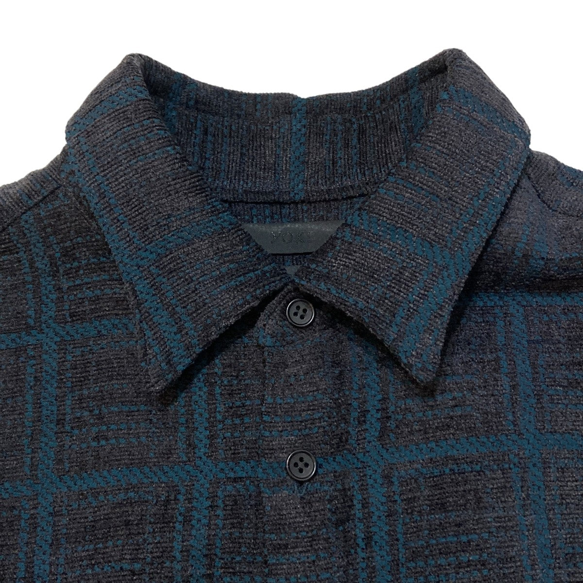 プレイドレギュラーカラーシャツ長袖シャツYK24FW0778SH