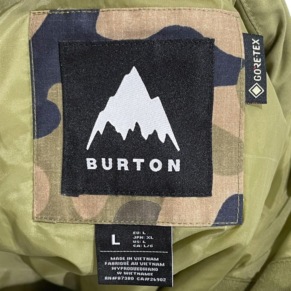 カモフラ柄中綿フーデッドジャケット GORE-TEX 2L Pillowline Jacket ゴアテックスツーレイヤーピローラインジャケット 22813