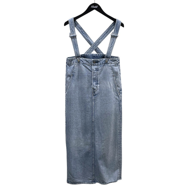 EDWIN×ETRE TOKYO 22AW サスペンダー付き裾ジップロングデニムスカート