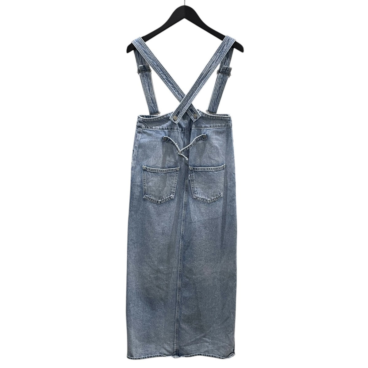EDWIN×ETRE TOKYO 22AW サスペンダー付き裾ジップロングデニムスカート