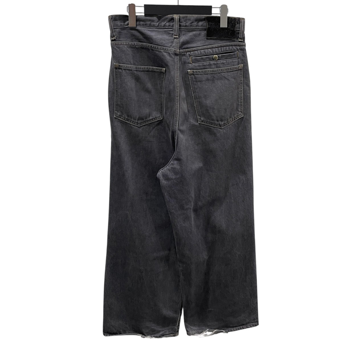 KAPITAL(キャピタル) 23SS 14ozブラック×生成りデニム ポートバギー