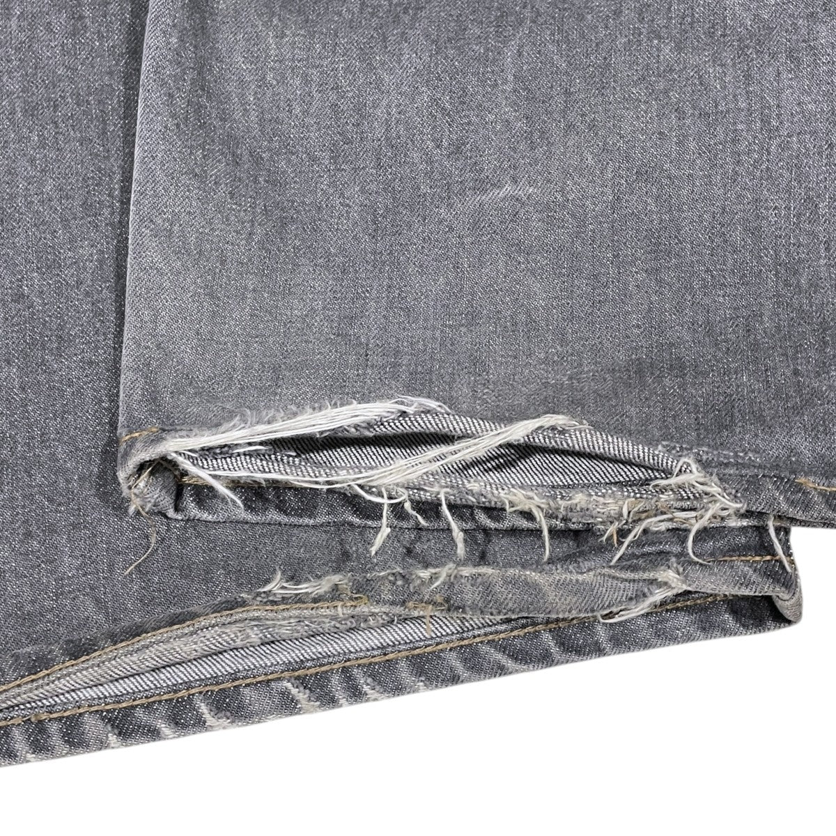 23SS 14ozブラック×生成りデニム ポートバギーパンツ K2304LP815