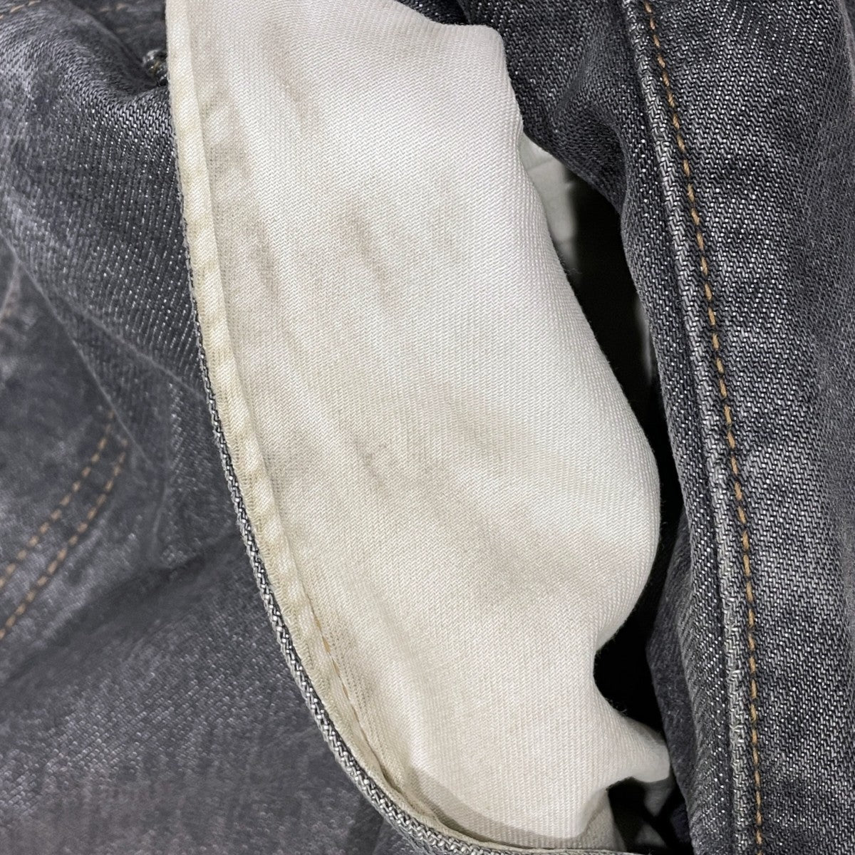 23SS 14ozブラック×生成りデニム ポートバギーパンツ K2304LP815