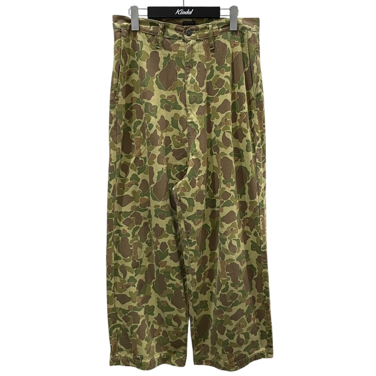 24SS ハンターカモフラージュ ヘリボーン ポートバギーパンツ Hunter Camouflage Herringbone Port Baggy Pants K2403LP037