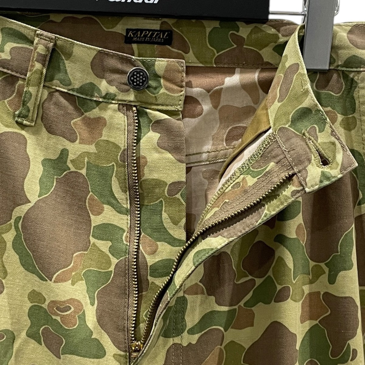 24SS ハンターカモフラージュ ヘリボーン ポートバギーパンツ Hunter Camouflage Herringbone Port Baggy Pants K2403LP037