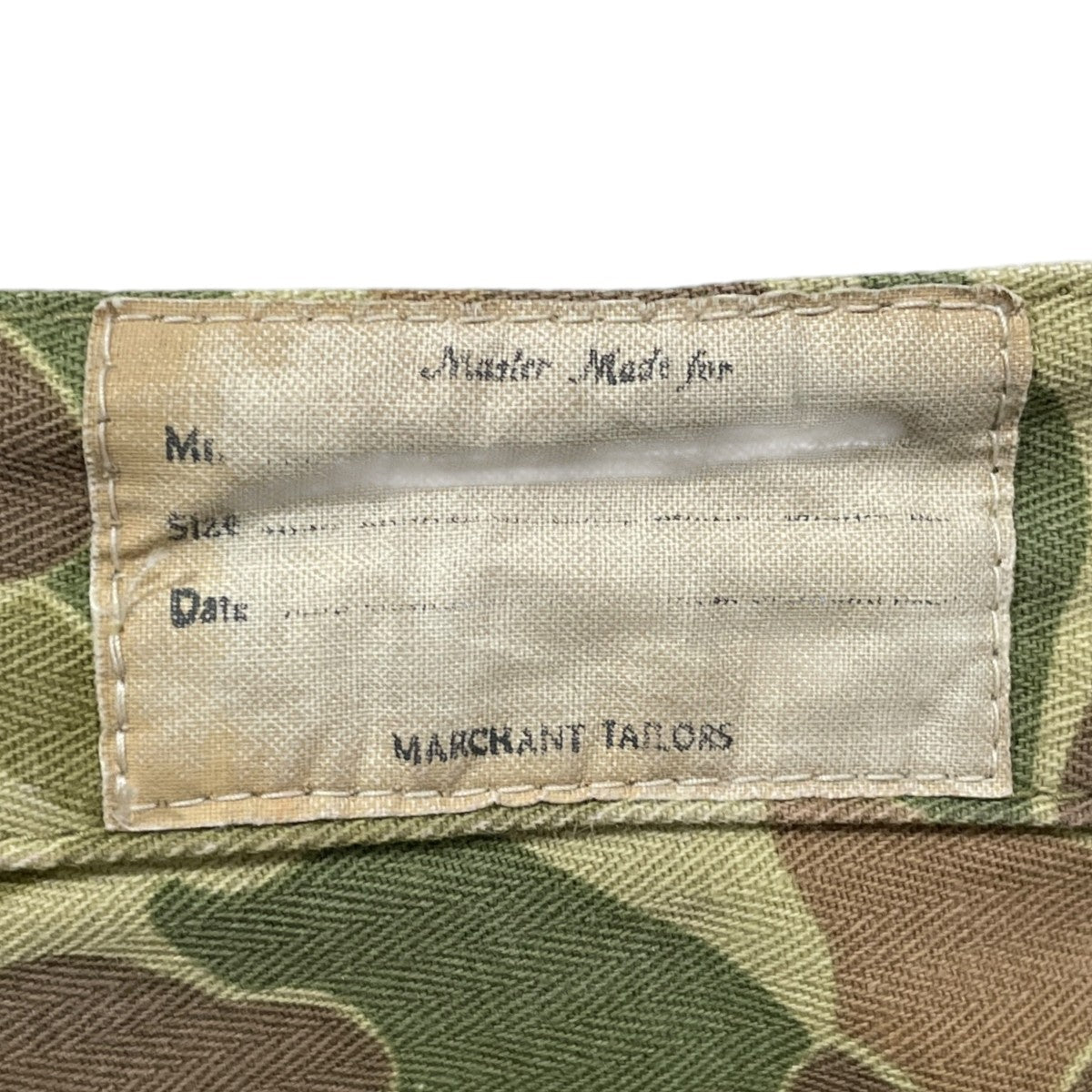 24SS ハンターカモフラージュ ヘリボーン ポートバギーパンツ Hunter Camouflage Herringbone Port Baggy Pants K2403LP037