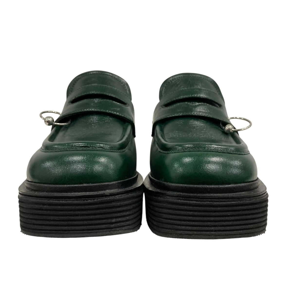 マルニ　MARNI ピンクレザー ローファー グリーンソール MARNI(マルニ) ローファー グリーン サイズ 36｜【公式】カインドオル