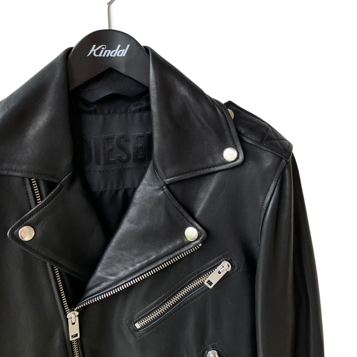 DIESEL(ディーゼル) 20AWライダースジャケット ブラック サイズ M