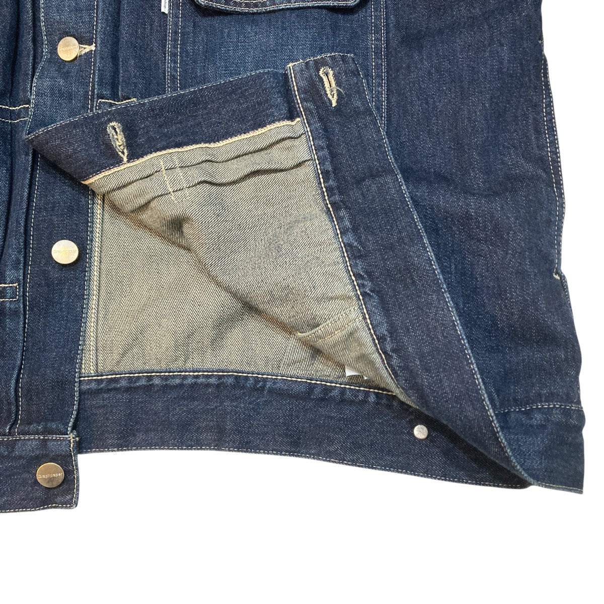 Selvage Denim Jacket-DARK FADE-デニムジャケットGU261-20054DB