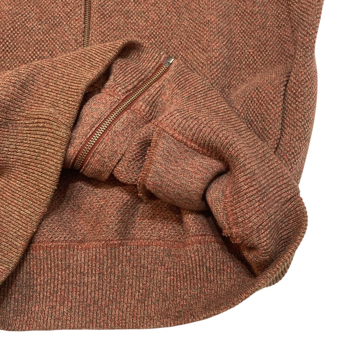 Moss Stitch Zip Vestベスト2201-003