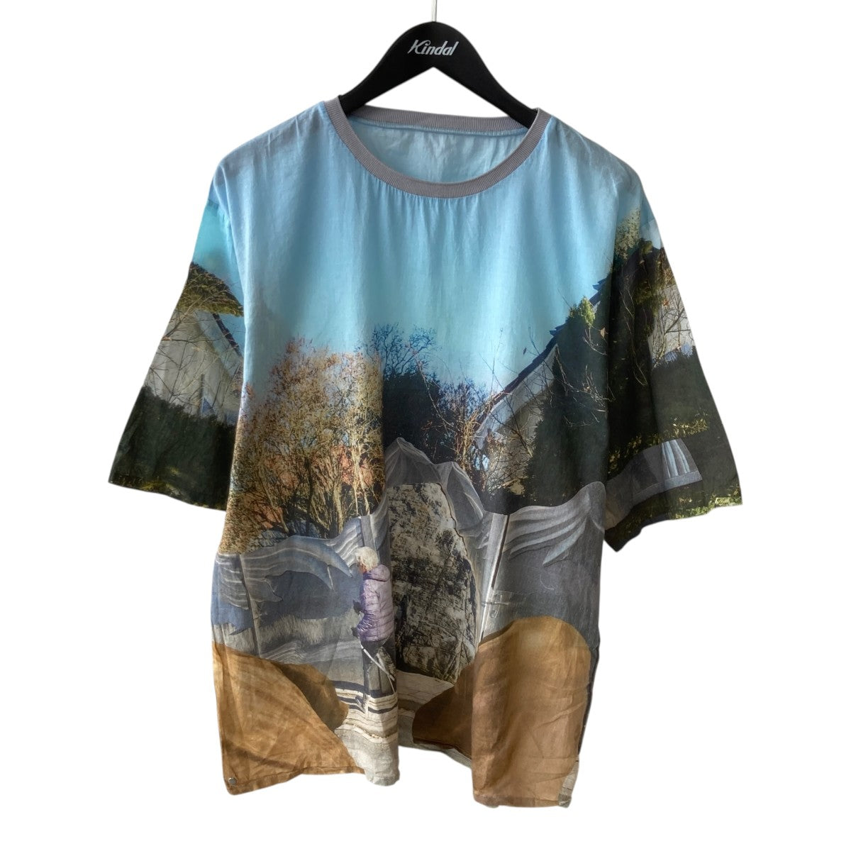 Holiday steel panorama print Tee半袖Tシャツ5294