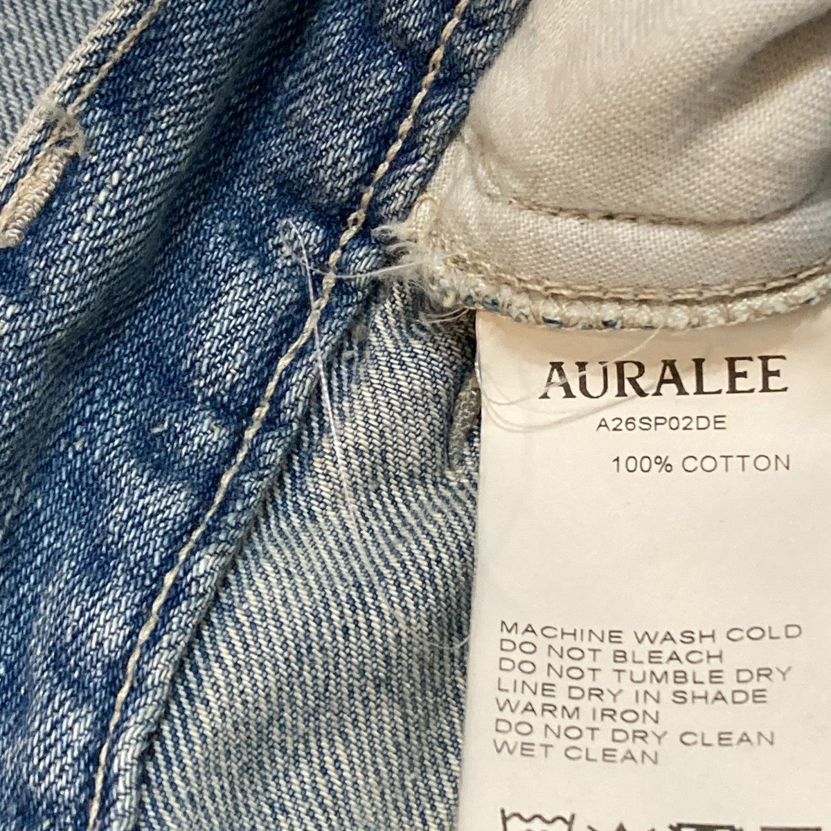 26SSFADED SELVEDGE LIGHT DENIM PANTSデニムパンツA26SP02DE