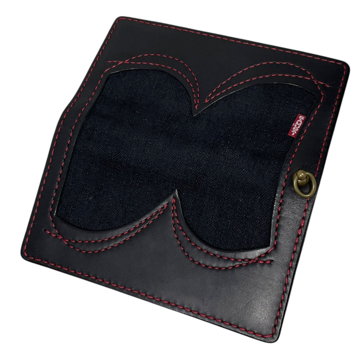 デニムレザーロングウォレット Heavy Leather × Denim Inlay Middle Wallet ヘビィーレザー×デニムインレイ ミドルウォレット