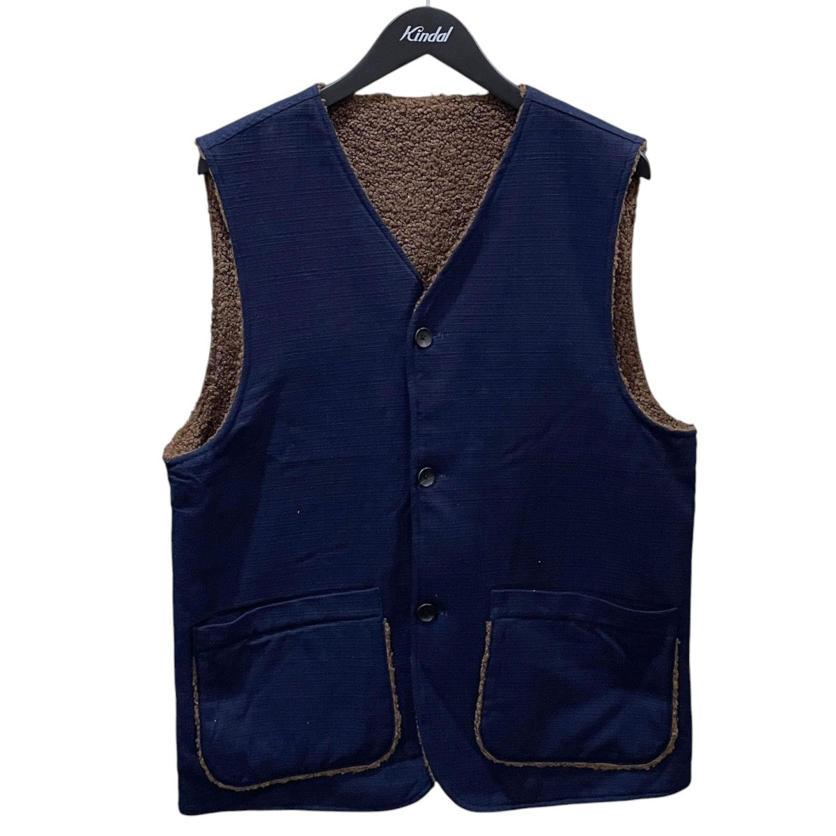 22AW リバーシブル藍染韋柄ベスト REVERSIBLE AIZOME KAWAGARA VEST SJVT22-RV02