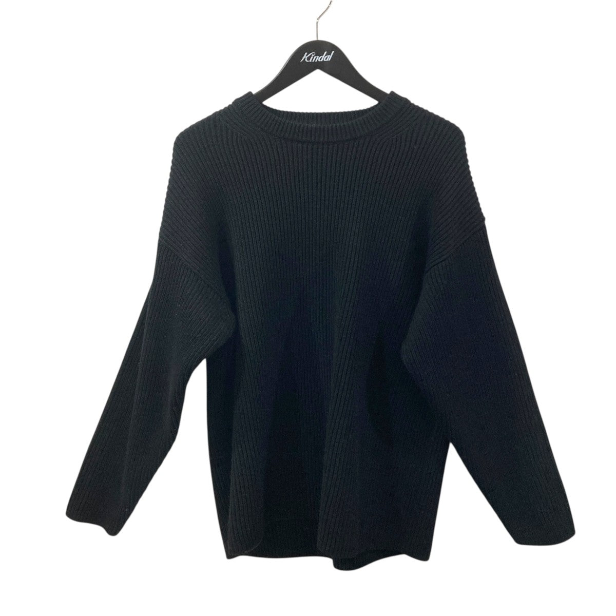 AURALEE SUPER FINE WOOL RIB KNIT BIG P O長袖ニットA7AP02RK 古着・中古-1枚目のアイテム画像