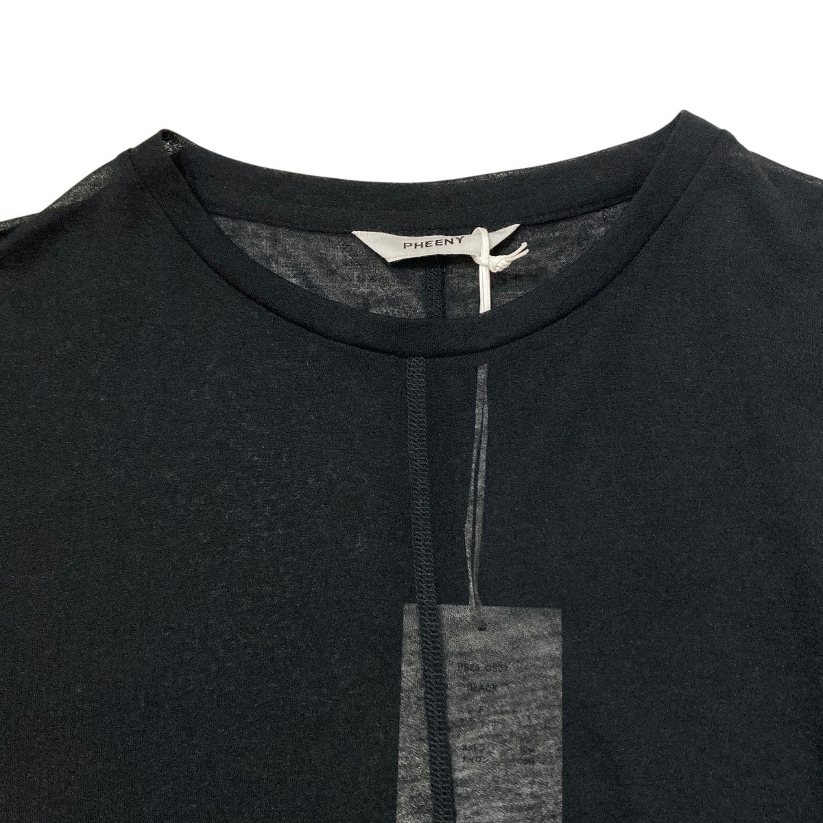 Cotton nylon sheer L／S with tie長袖カットソーPS25-CS07