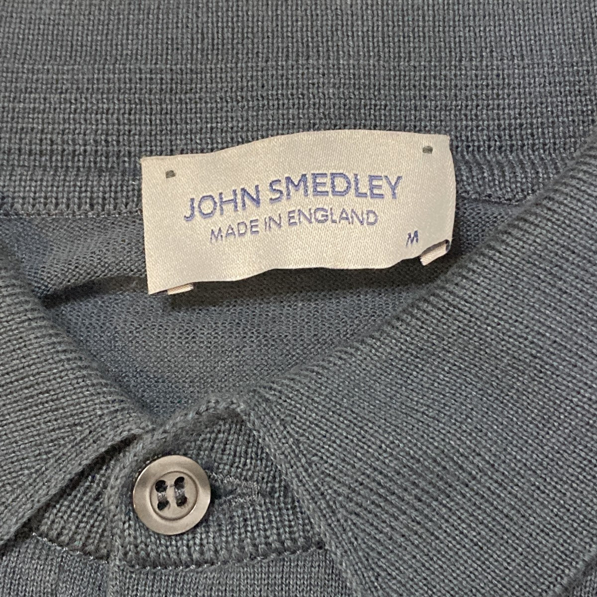 JOHN SMEDLEY(ジョンスメドレー) 半袖ポロシャツ ネイビー サイズ M