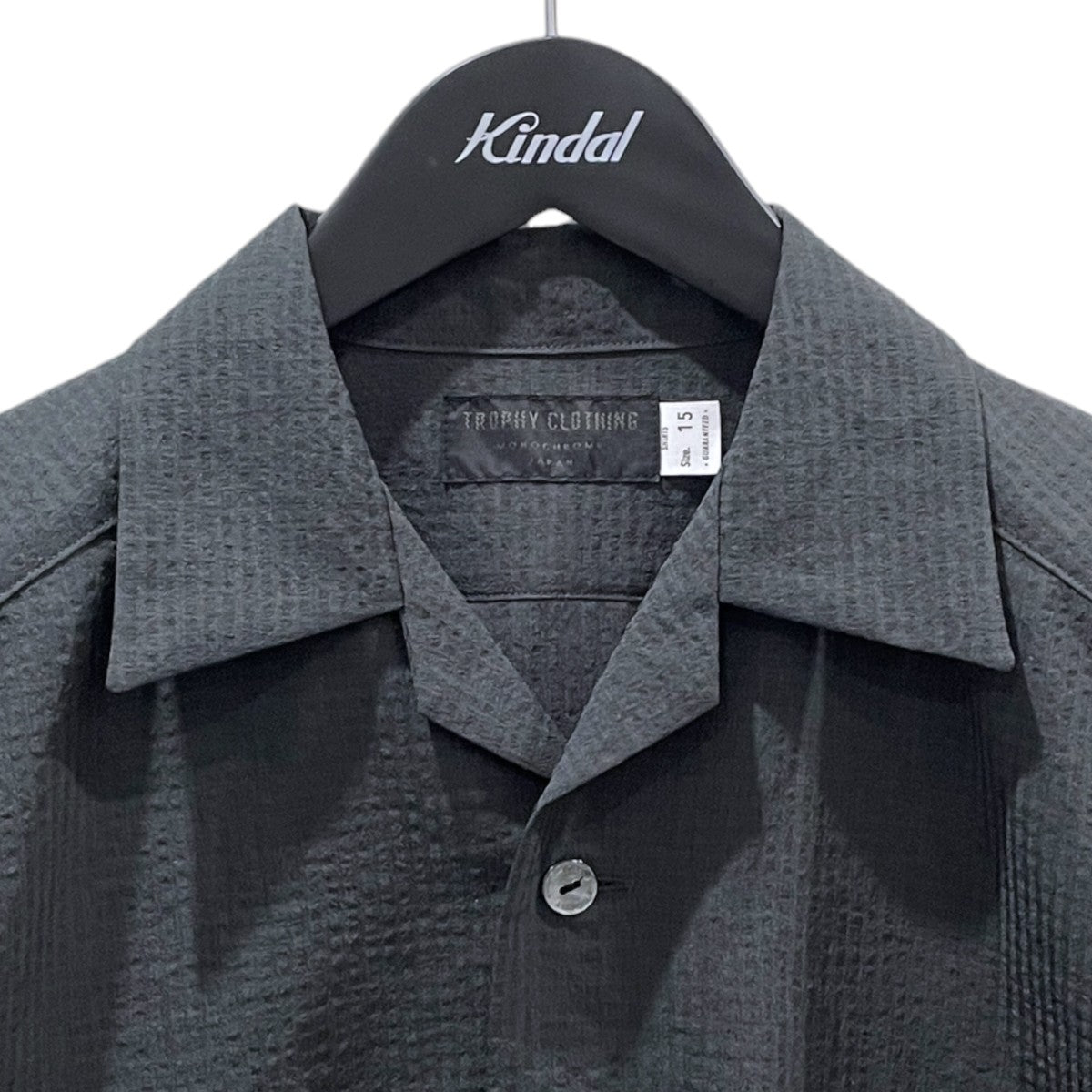 26SS シアサッカーオープンカラー長袖シャツ MONOCHROME Utility L／S Shirt モノクローム ユーティリティ ロングスリーブシャツ TR26SS-406